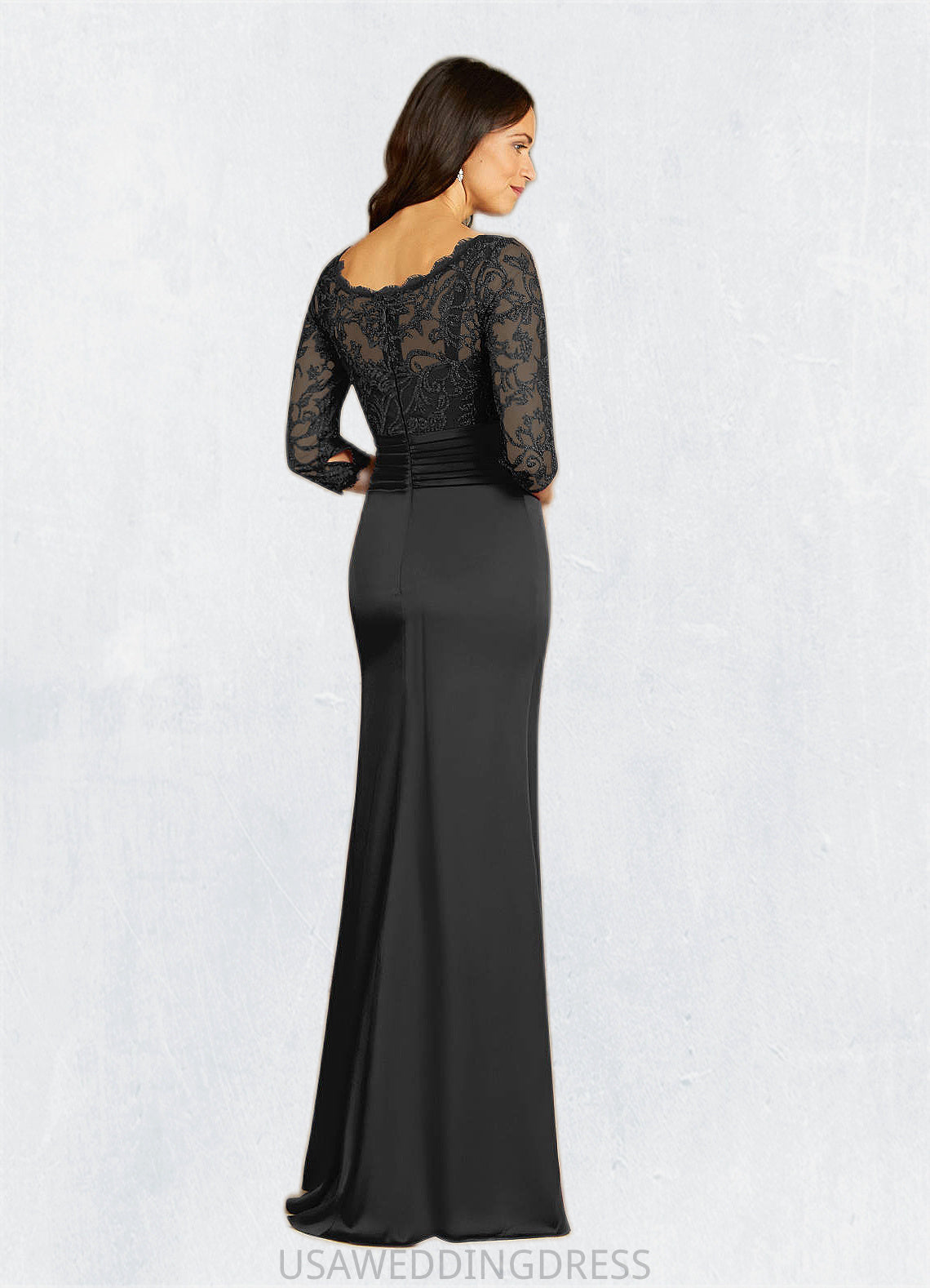 Natasha Mermaid Lace Floor-Length Dress DSP0022682