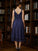 Camille A-Line/Princess Chiffon Ruched V-neck Sleeveless Tea-Length Mother of the Bride Dresses DSP0020277