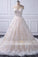 Elegant Round Tulle Lace With Appliques Wedding Dresses