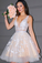 A-Line Tulle Angelina Homecoming Dresses Appliques