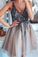 A-Line/Princess Chiffon Homecoming Dresses Aria Halter Sleeveless Floor-Length Ruched Bridesmaid Dresses