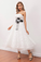 Taniyah Homecoming Dresses Lace White Midi Prom Dress