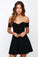 Black Michaela Homecoming Dresses A Line CD10186