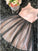 A-Line Round Charity Homecoming Dresses Pink Neck Tulle CD10255