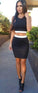 Dylan Homecoming Dresses Two Pieces Black Pencil CD10304