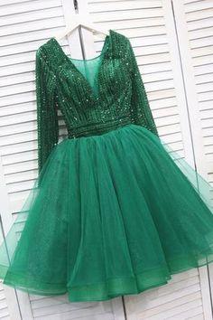Green Dress Homecoming Dresses Zoey CD10324