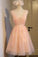 V-Neck Vintage Homecoming Dresses Sydnee Lace CD10326