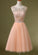Peach Beaded See Hannah Homecoming Dresses Through CD10355