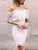 Strapless Short White Dress With Ruffles Lace Alison Cocktail Homecoming Dresses CD1066