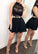 Black Graduation Party Mini Dress Short Party Dress Homecoming Dresses Jakayla CD10614