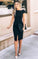 Black Simple Sheath Evening Party Isabell Homecoming Dresses Dress CD10790