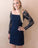 Tight Square Navy Blue With Long Homecoming Dresses Lace Alyssa Satin Sleeves CD11979
