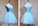 Light Blue Tulle Short Party Dress Lace Joanne Homecoming Dresses With Applique V-Neckline CD12804