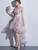 Beautiful High Low Flowers Tulle Homecoming Dresses Riley Fashionable Short Party Dress CD13261