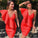 Armani Homecoming Dresses Short Red CD13869