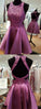 Shannon Homecoming Dresses Charming Open Back Appliques Dress Short Sexy Party Dress CD144