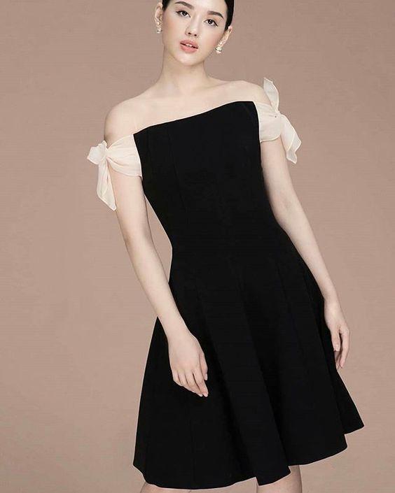 Little Black Dress Homecoming Dresses Maryjane Straps Short Black Party Dress CD14410