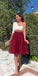 One Homecoming Dresses Rebekah Shoulder Sleeve Kneen Length CD15462