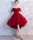 Burgundy Tulle Giana Homecoming Dresses Short Dress CD1548