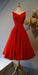 A Line Lace Magdalena Homecoming Dresses Red Dress Dress CD1628