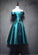 Homecoming Dresses Lace Kara Green Knee Length -Up Off Shoulder Party Dress With Applique CD1857