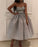 Bling Bling Sequins Homecoming Dresses Emily Ball Gowns Silver Swing Party Dress Short Dresses CD1863