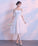 White Sweetheart Lace Homecoming Dresses Charlee Short Dress White CD1871