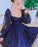 A-Line Tulle Evening Dresses Long Sleeves Princess Alexandria Homecoming Dresses Gown CD18756