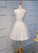 Unique White Jocelynn Homecoming Dresses Lace Applique Cheap Short CD19715