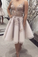 Cute Josephine A Line Lace Homecoming Dresses Short CD20521