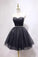 Princess A-Line Black Party Dress With Sweetheart And Homecoming Dresses Lace Erica Up Back CD20666
