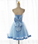 Light Blue Tulle Nora Homecoming Dresses Sweetheart With Bow Cute Party Dress Blue Short CD21331