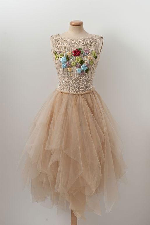 Champagne Tulle Homecoming Dresses Simone CD22229