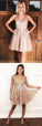 Short Dress Satin Angela Pink Homecoming Dresses CD2230