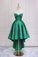 Green Fashionable High Satin Shayla Homecoming Dresses Low Party Dress CD22426