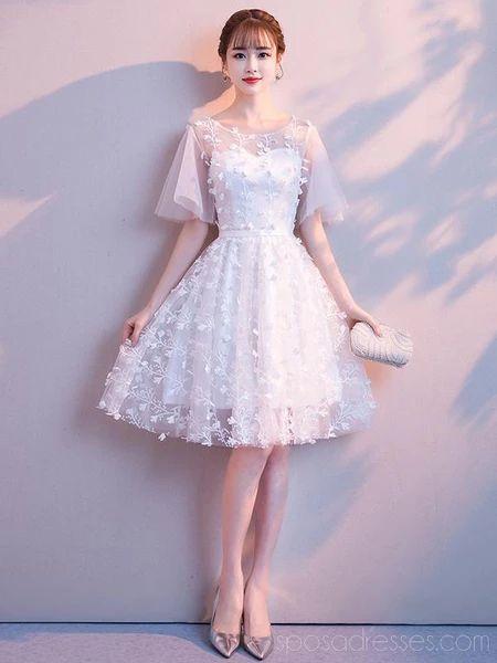 Sweet Homecoming Dresses Lace Ryann Off White Cheap CD22737