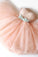 Blush Strapless Short Party Dress Pink Homecoming Dresses Yamilet Lace CD22879