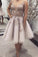 Sally Homecoming Dresses Lace A Line Cute Short CD22884
