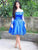Princess Off The Shoulder Blue Short Long Laci Homecoming Dresses A Line Sleeves CD2329