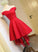 Simple Sweetheart Off Homecoming Dresses Elisa Shoulder High Low Party Dress CD23369