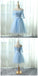Elegant A-Line Light Blue Homecoming Dresses Alia CD2412
