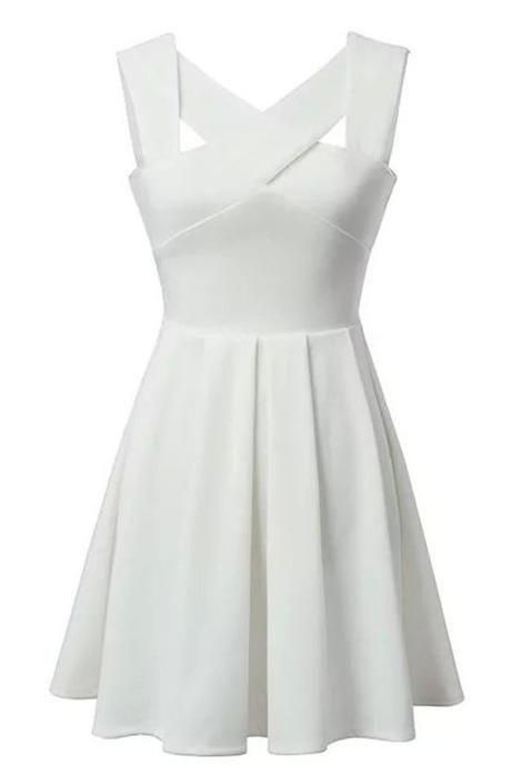White Satin Homecoming Dresses Ireland CD2434