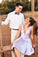 Simple A-Line Short Party Dress Pink Abigayle Homecoming Dresses CD24386