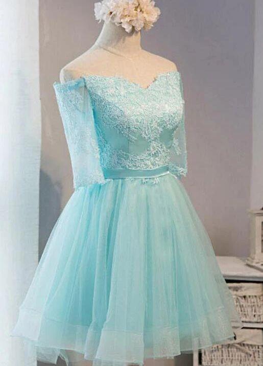 Adorable Mint Homecoming Dresses Marie Green Knee Length CD24607