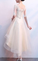 Cute Champagne And Tulle Short Lace Thelma Homecoming Dresses Sleeves Party Dress CD2509