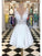 V Neck Open A Line Homecoming Dresses Brittany Lace Back White Short With Beading CD2570