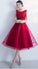 Homecoming Dresses Diana A-Line Tulle Sleeveless New Arrival Graduation Dresses With Flowers CD2660