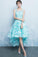 Green High Low Jimena Lace Homecoming Dresses For Teens CD2662
