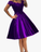 Elegant Purple Appliques Beaded Lace Brenna Homecoming Dresses Short CD2722