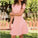 Off Pink Celeste Homecoming Dresses Shoulder Dresses A-Line CD2759